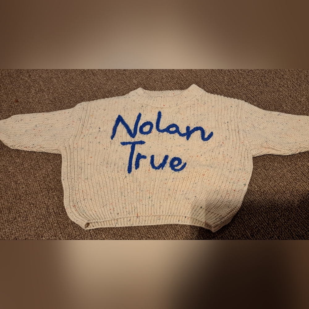 Boutique Baby Name Sweater